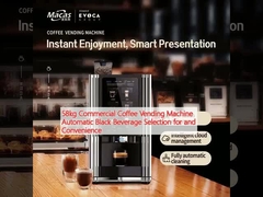 58 किलोग्राम वाणिज्यिक कॉफी वेंडिंग मशीन ऑटोमैटिक ब्लैक ड्रिंक चयन और सुविधा के लिए