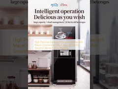 मैका के साथ कॉफी के लिए उच्च दबाव एस्प्रेसो ब्रेवर वाणिज्यिक पूरी तरह से स्वचालित ताजा ग्राउंड कैबिनेट कॉफी मशीन