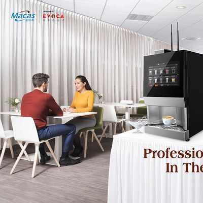 कार्यालय में सुविधाजनक कॉफी बनाने के लिए डेस्कटॉप ताजा पीस कॉफी वेंडिंग मशीन
