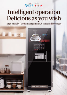 खरीदें वाणिज्यिक सिक्का संचालित कॉफी वेंडिंग मशीन 220V 2800W ऑनलाइन निर्माण