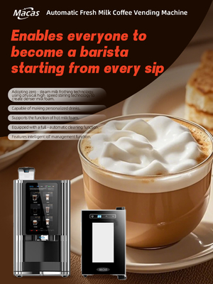 खरीदें Best Fresh Milk Automatic Espresso Coffee Vending Machine suits in Coffee Shops ऑनलाइन निर्माण
