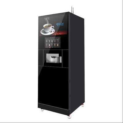 27 इंच की विज्ञापन स्क्रीन के साथ 2200W पूर्ण स्वचालित बीन्स टू कप कॉफी वेंडिंग मशीन